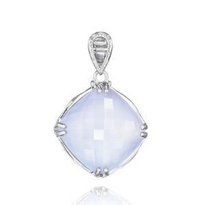 Tacori large Chalcedony Pendant with chain